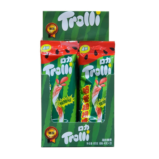 Trolli Twisty Candy Straws Watermelon Flavor 40g