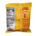 shopnathans.com Bubs Skalle Sour Lemon Raspberry gummy candy bag back view with nutrition facts and product details