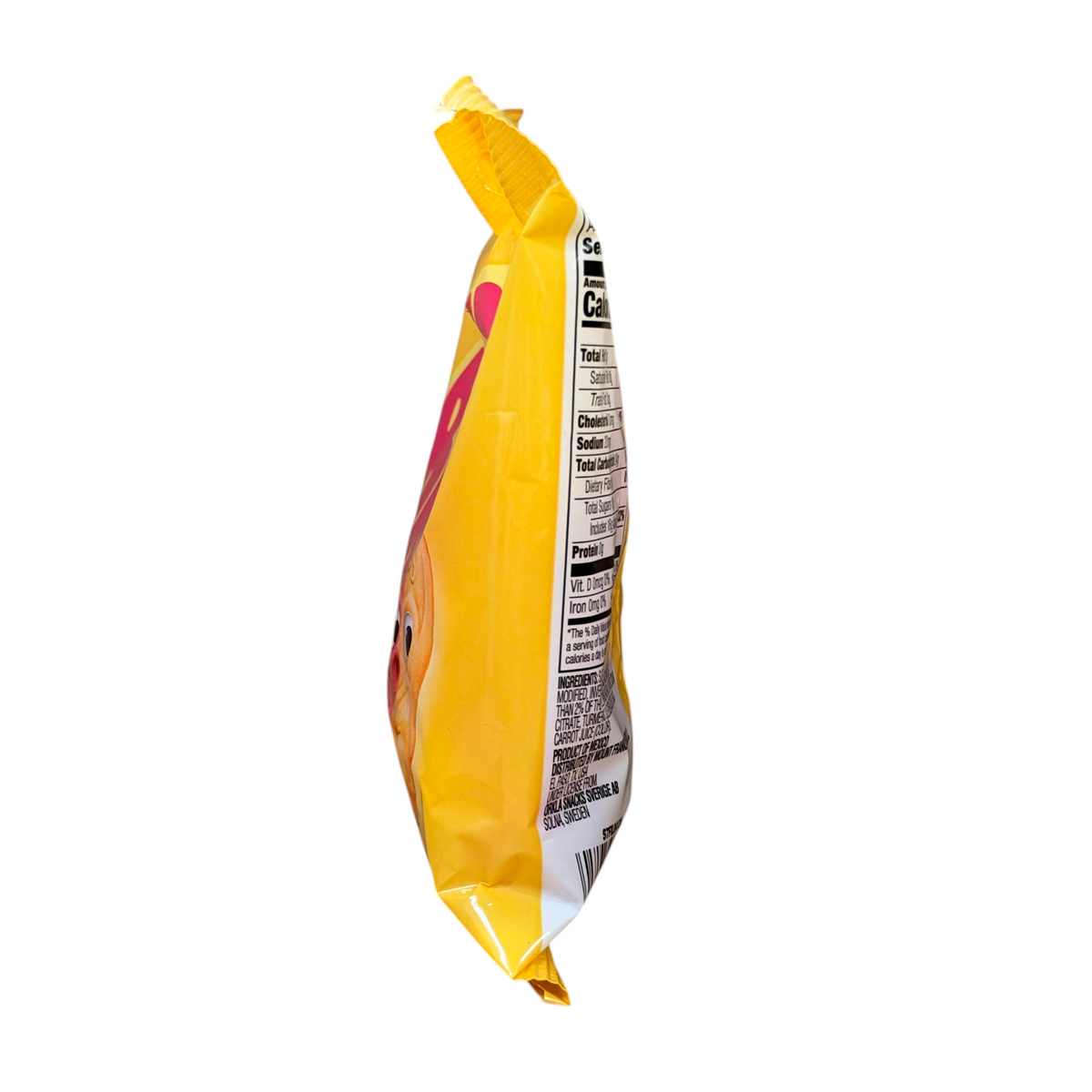 shopnathans.com Bubs Skalle sour lemon raspberry gummy candy bag side view showing nutritional information