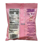 shopnathans.com Bubs Diamond Sour Strawberry Vanilla candy bag back view showing nutrition facts and ingredients