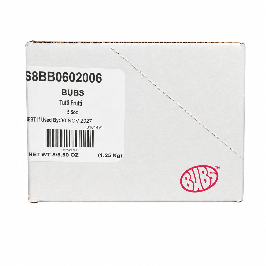 shopnathans.com Bubs Diamond Sour Tutti Frutti Candy 5.5oz bulk shipping box with product label and branding