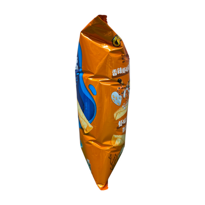shopnathans.com Cheetos Spicy Shrimp Flavor potato roll snacks in an orange 70g bag with Chester Cheetah graphics