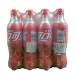 shopnathans.com Coca-Cola Strawberry flavored soda in a 4-pack of 500ml plastic bottles with red labels.