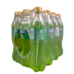 shopnathans.com Fanta Apple Flavor soda 500ml bottles in a shrink-wrapped pack with vibrant green carbonated drink