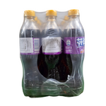 shopnathans.com pack of three 500ml Fanta Grape soda bottles with purple labels and yellow caps in plastic wrap