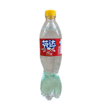 shopnathans.com Fanta Lychee flavor soda in a 500ml clear plastic bottle with a bright yellow cap.