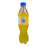 shopnathans.com Fanta Pineapple soda in a 500ml plastic bottle with a bright yellow liquid and blue cap.