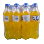 shopnathans.com Fanta Pineapple soda 500ml four-pack in plastic wrap with vibrant yellow carbonated beverage