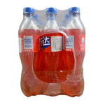 shopnathans.com pack of six 500ml Fanta Watermelon soda bottles with vibrant red liquid and blue caps