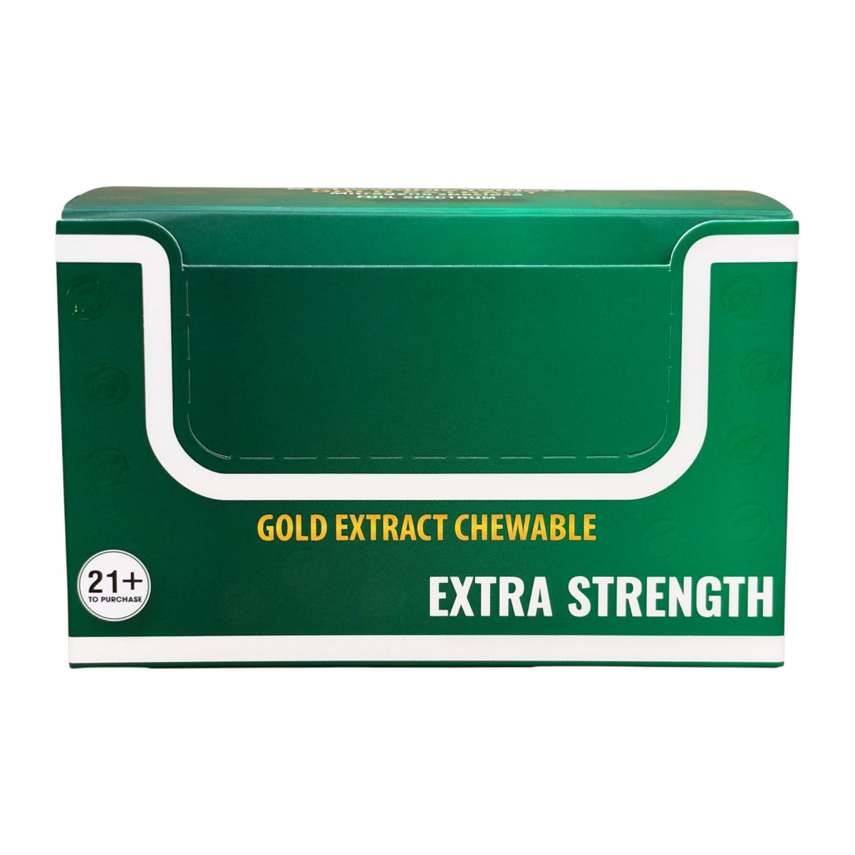shopnathans.com Pure Infinity Gold Extract extra strength chewable tablets in a green box with 21+ age label