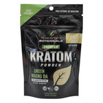 shopnathans.com Pure Infinity Botanicals Green Maeng Da Kratom powder in a 2oz resealable black pouch.