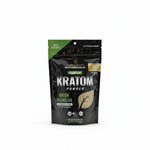 shopnathans.com Pure Infinity Botanicals Green Maeng Da Kratom powder in an 8oz resealable black pouch.