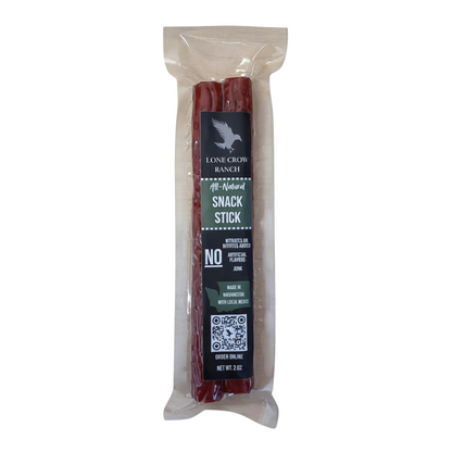 shopnathans.com Lone Crow Original all-natural meat snack stick in vacuum-sealed packaging