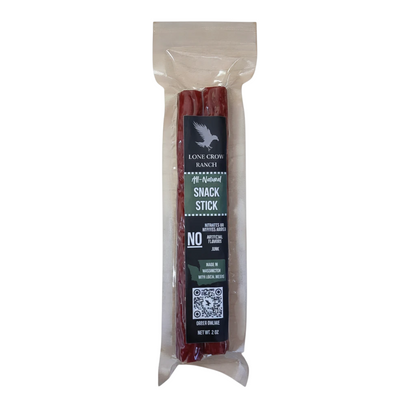 shopnathans.com Lone Crow Original all-natural meat snack stick in vacuum-sealed packaging