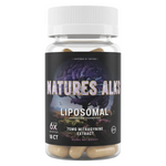 shopnathans.com Nature's Alks 75mg liposomal mitragynine extract capsules in a clear bottle with a black label