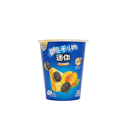 shopnathans.com Oreo Mini Cups with apricot and cheese flavor in a convenient blue 55g portable snack cup