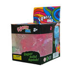 shopnathans.com pink glittery squishy jellyfish sensory toy in its retail box on a white surface