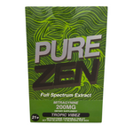shopnathans.com Pure Zen Tropic Vibez 200mg full spectrum mitragynine chewable tablet box with green wavy design