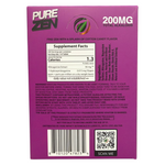 shopnathans.com Pure Zen Midnight Splash 200mg chewable tablet supplement facts label on purple packaging
