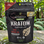 shopnathans.com Pure Infinity Botanicals Red Maeng Da Kratom capsules in a 50-count resealable pouch