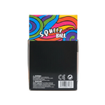 shopnathans.com Squishy Jellyfish Toy packaging box with colorful swirl design and safety warning labels