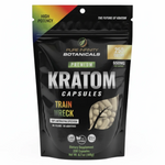 shopnathans.com Pure Infinity Botanicals Trainwreck Kratom capsules in a 250 count black stand-up pouch.