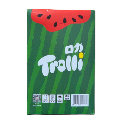 shopnathans.com Trolli Twisty Candy Straws in a green watermelon-patterned 40g snack pack