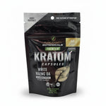 shopnathans.com Pure Infinity Botanicals White Maeng Da Kratom capsules in a 50-count black resealable pouch.