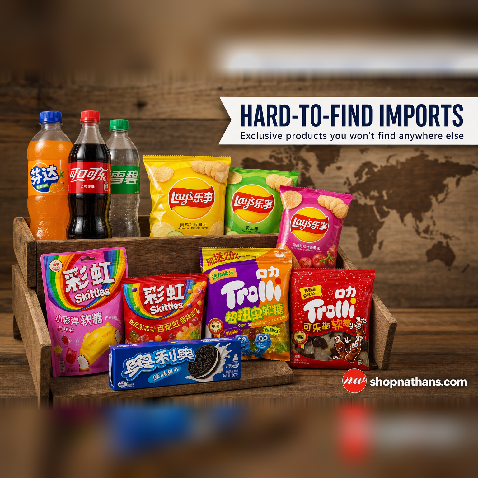 Hard-to-Find Imports - snacks and candy you can't find anywhere else (square)